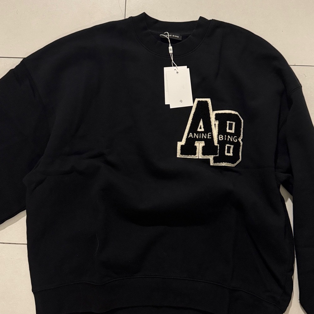 Anine Bing Black Crew Neck Sweater - Picture 7 of 7
